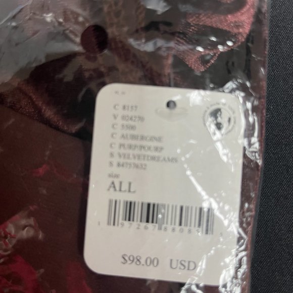 NWT Free People Velvet Dreams Fringe Kimono - Picture 6 of 6